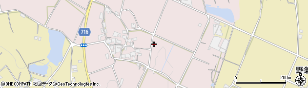 兵庫県加西市琵琶甲町周辺の地図