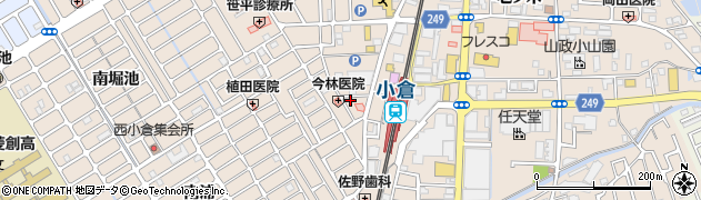 京都府宇治市小倉町西浦88周辺の地図