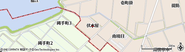 愛知県安城市根崎町（伏水屋）周辺の地図