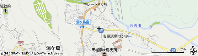 静岡県伊豆市湯ケ島19周辺の地図