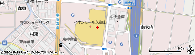 イオン久御山店周辺の地図