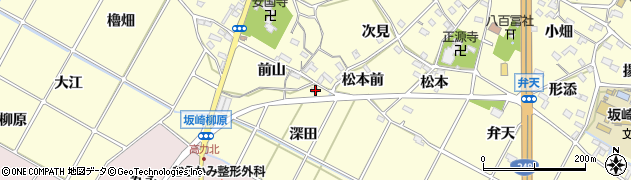 愛知県額田郡幸田町坂崎深田20周辺の地図