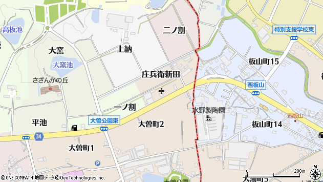 〒479-0007 愛知県常滑市庄兵衛新田の地図