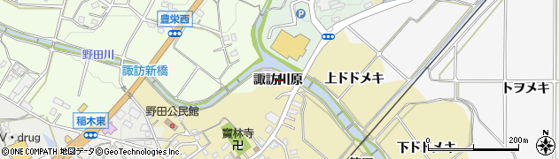 愛知県新城市野田諏訪川原1周辺の地図