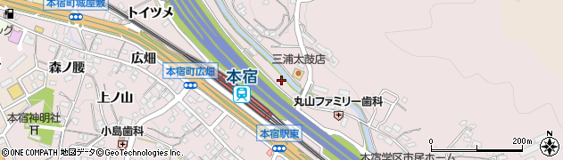愛知県岡崎市本宿町（堤添）周辺の地図