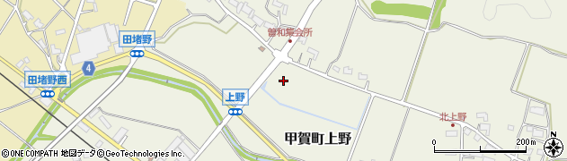 滋賀県甲賀市甲賀町上野周辺の地図
