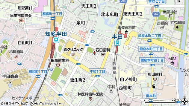〒475-0853 愛知県半田市南末広町の地図