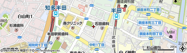 愛知県半田市南末広町周辺の地図