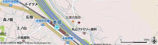 愛知県岡崎市本宿町（向田）周辺の地図