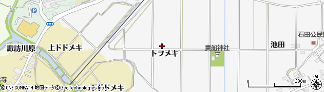 愛知県新城市石田（トヲメキ）周辺の地図