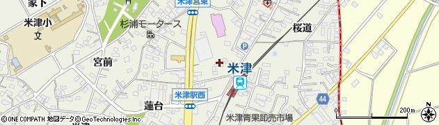 愛知県西尾市米津町（久手）周辺の地図