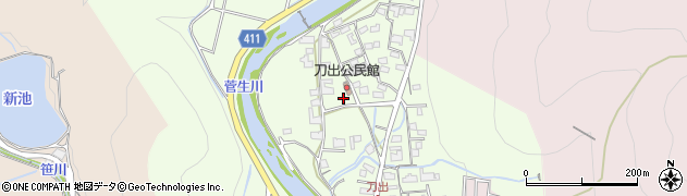 兵庫県姫路市刀出周辺の地図