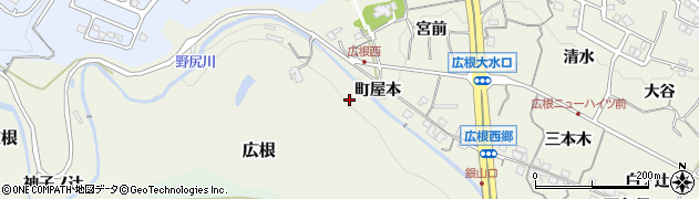 兵庫県猪名川町（川辺郡）広根（飛詰）周辺の地図