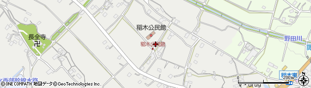 愛知県新城市稲木周辺の地図