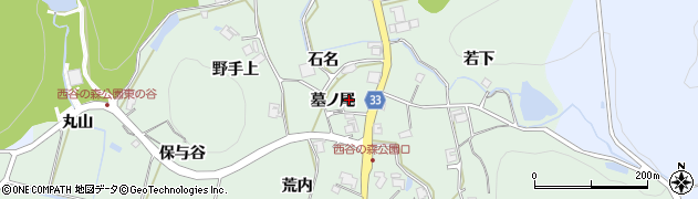 兵庫県宝塚市境野墓ノ尾15周辺の地図