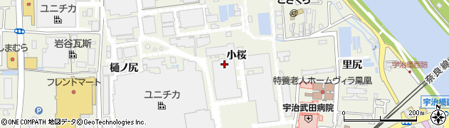 京都府宇治市宇治（小桜）周辺の地図