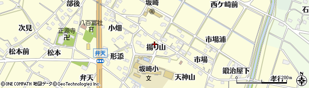 愛知県額田郡幸田町坂崎揚り山周辺の地図