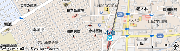 京都府宇治市小倉町西浦82周辺の地図