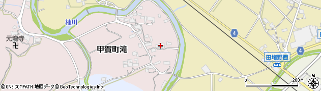 滋賀県甲賀市甲賀町滝76周辺の地図