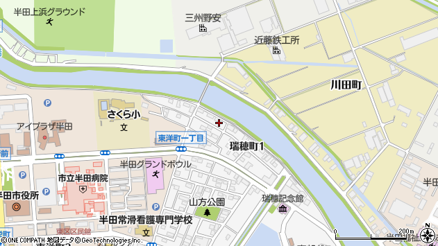〒475-0828 愛知県半田市瑞穂町の地図