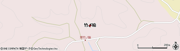 愛知県新城市竹ノ輪周辺の地図