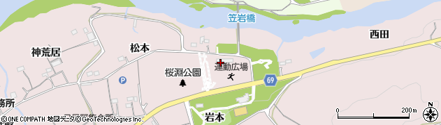 愛知県新城市庭野（八名井田）周辺の地図