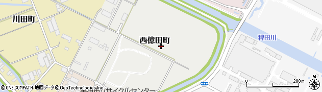 愛知県半田市西億田町周辺の地図
