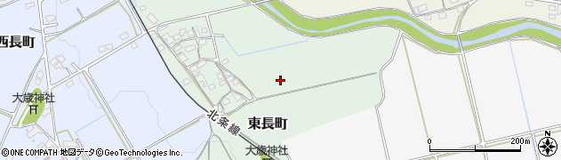 兵庫県加西市東長町周辺の地図