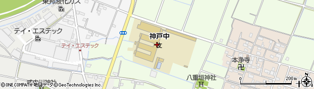 鈴鹿市立神戸中学校周辺の地図