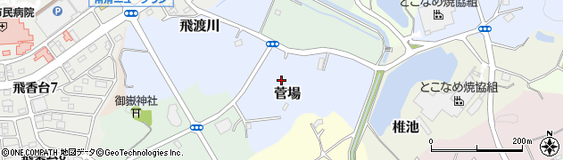愛知県常滑市菅場周辺の地図