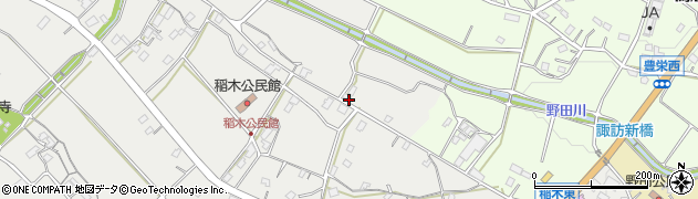 愛知県新城市稲木（五反丸）周辺の地図