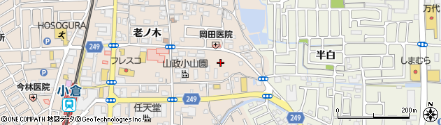 京都府宇治市小倉町（天王）周辺の地図