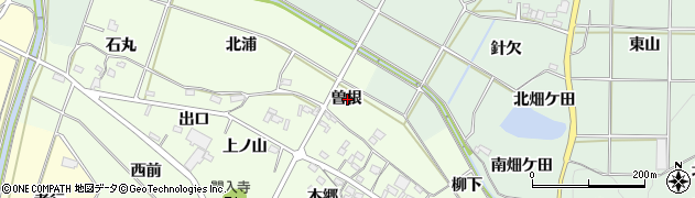 愛知県額田郡幸田町久保田曽根周辺の地図