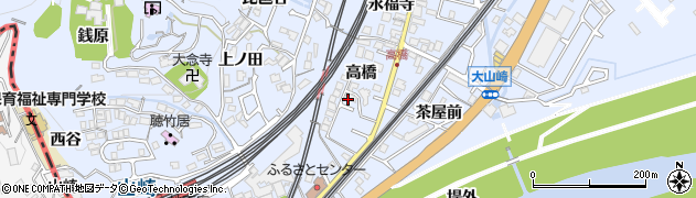 京都府大山崎町（乙訓郡）大山崎（高橋）周辺の地図