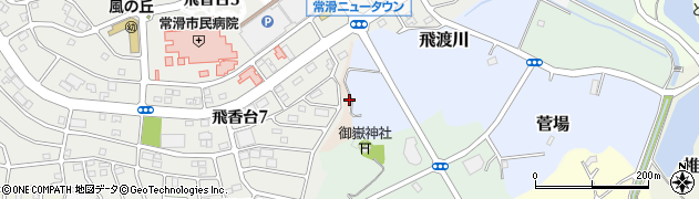愛知県常滑市南飛渡33周辺の地図