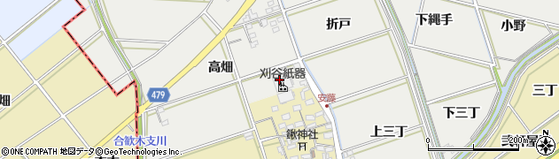 刈谷紙器株式会社　岡崎工場周辺の地図
