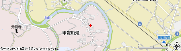 滋賀県甲賀市甲賀町滝74周辺の地図