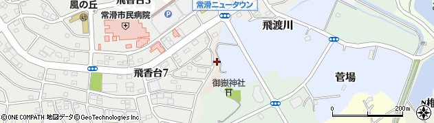愛知県常滑市南飛渡周辺の地図