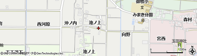 京都府久世郡久御山町中島池ノ上周辺の地図