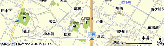 愛知県幸田町（額田郡）坂崎（御屋敷）周辺の地図