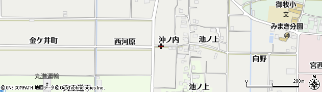 京都府久御山町（久世郡）中島（沖ノ内）周辺の地図