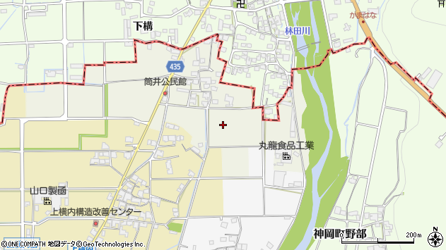 〒679-4104 兵庫県たつの市神岡町筒井の地図