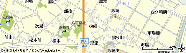 愛知県幸田町（額田郡）坂崎（小畑）周辺の地図
