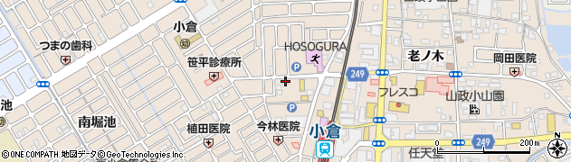 京都府宇治市小倉町西浦74周辺の地図