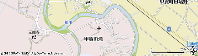 滋賀県甲賀市甲賀町滝161周辺の地図