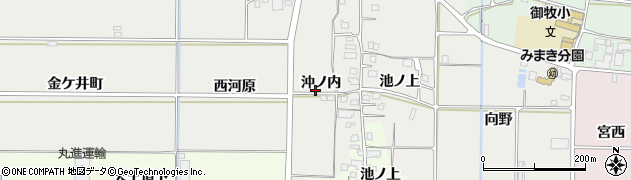 京都府久御山町（久世郡）中島周辺の地図