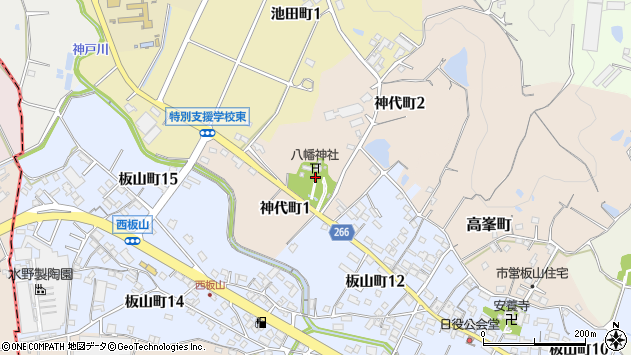 〒475-0944 愛知県半田市神代町の地図