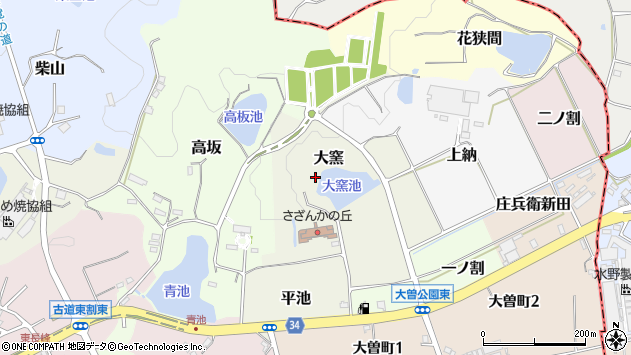 〒479-0015 愛知県常滑市大窯の地図