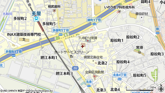 〒479-0833 愛知県常滑市北条の地図