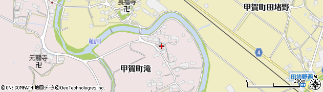 滋賀県甲賀市甲賀町滝130周辺の地図